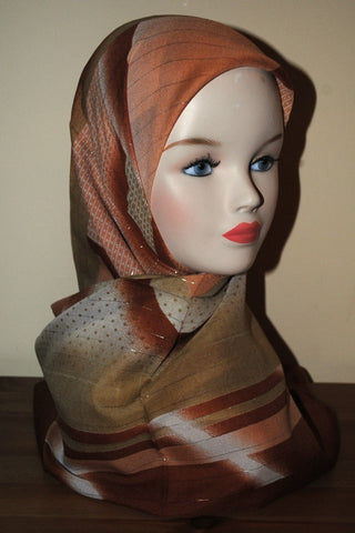 Patterned Square Hijab