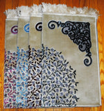 PM7 Fancy Turkish Prayer Mat With Silver Thread